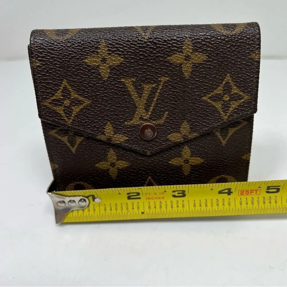 Louis Vuitton Vintage Monogram Compact Elise Double Sided Snap Wallet